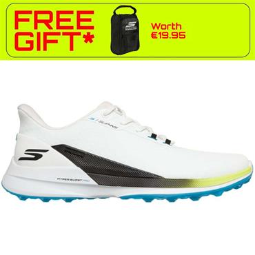 Skechers Gents Pure Spikeless Shoes White/Black/Mint/Teal