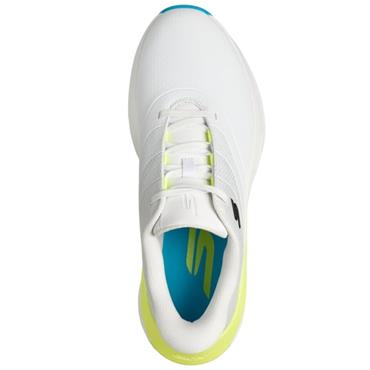 Skechers Gents Flow Spikeless Shoes White/Black/Mint/Teal
