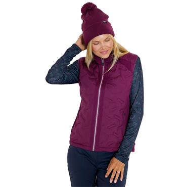 Abacus Ladies Portrush Hybrid Vest Beetroot (221)