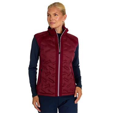 Abacus Ladies Portrush Hybrid Vest Cranberry (411)
