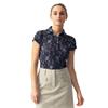 Daily Sports Ladies Luisa Mesh Cap Sleeve Polo Shirt Navy