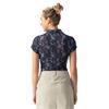 Daily Sports Ladies Luisa Mesh Cap Sleeve Polo Shirt Navy