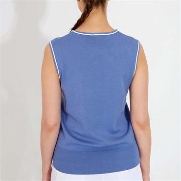 Abacus Ladies Niblick Sleeveless Shirt Horizon Blue (527)