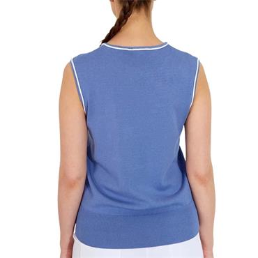 Abacus Ladies Niblick Sleeveless Shirt Horizon Blue (527)