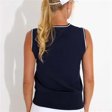 Abacus Ladies Niblick Sleeveless Shirt Navy (300)