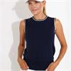 Abacus Ladies Niblick Sleeveless Shirt Navy (300)