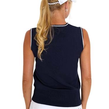 Abacus Ladies Niblick Sleeveless Shirt Navy (300)