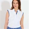Abacus Ladies Bovey Drycool Sleeveless White Blue (191)