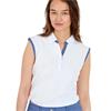 Abacus Ladies Bovey Drycool Sleeveless White Blue (191)