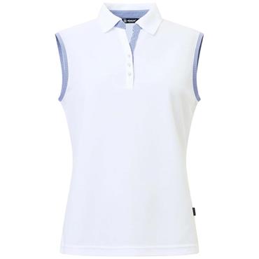 Abacus Ladies Bovey Drycool Sleeveless White Blue (191)