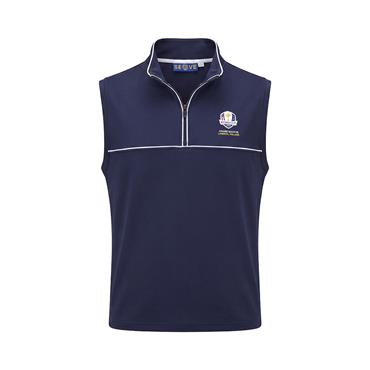 Seve Gents Ryder Cup 2027 ¼ Zip Vest Navy - Blue