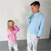 Gym+Coffee Kids Snap Collar Sierra Sweatshirt Glacial Blue