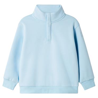 Gym+Coffee Kids Snap Collar Sierra Sweatshirt Glacial Blue