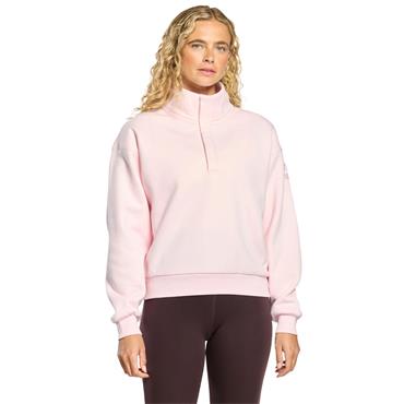 Gym+Coffee Ladies Daily Snap Collar Sierra Sweatshirt Ballet Pink