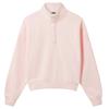 Gym+Coffee Ladies Daily Snap Collar Sierra Sweatshirt Ballet Pink
