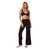 Gym+Coffee Ladies Soft Motion Wide Leg Legging Mocha Bean