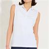Abacus Ladies Cray Drycool Sleeveless Shirt White (100)