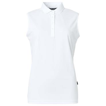 Abacus Ladies Cray Drycool Sleeveless Shirt White (100)