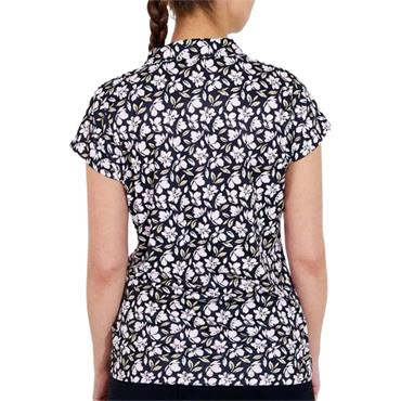 Abacus Ladies Victoria Drycool Cupsleeve Black Flower (649)