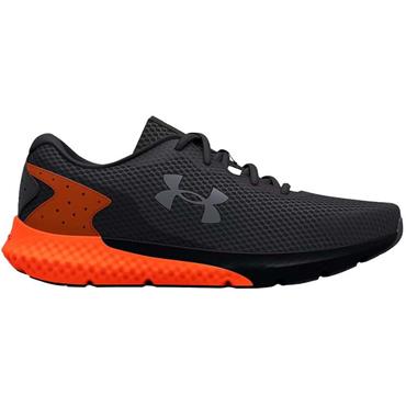 Under Armour Gents Charged Rogue 3 Runners Jet Grey - Blaze Orange (102)