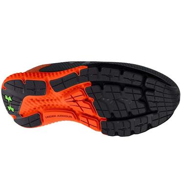 Under Armour Gents Charged Rogue 3 Runners Jet Grey - Blaze Orange (102)