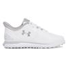 Under Armour Gents Drive Fade Spikeless Shoes White - Metallic Silver (102)