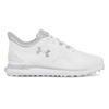 Under Armour Ladies Drive Fade Spikeless Shoes White - Distant Grey - Metallic Silver (100)