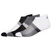 ASICS Unisex Color Block Ankle 3-Pair Socks Black