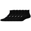 ASICS Unisex Quarter 6-Pair Socks Black
