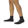 ASICS Unisex Quarter 6-Pair Socks Black