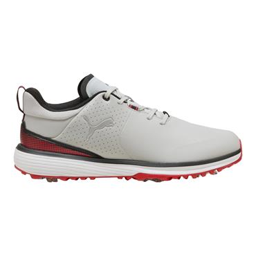 Puma Gents Fusion Grip ST Shoes Puma Ash Grey - Puma Black - Candy Apple
