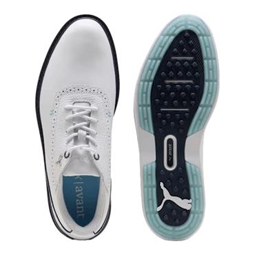 Puma Gents Avant 2.0 Golf Shoes White - Deep Navy - Spring Blue