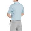 FootJoy Gents Wiggle Print Lisle Polo Shirt Blue Jay - Pistachio - White