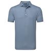 FootJoy Gents Houndstooth Geo Lisle Polo Shirt Dark Denim