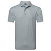 FootJoy Gents Houndstooth Geo Lisle Polo Shirt Grey