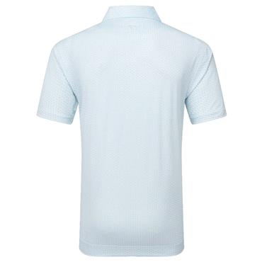 FootJoy Gents Houndstooth Geo Lisle Polo Shirt White