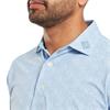 FootJoy Gents Speckle Print Pique Polo Shirt Blue Jay - White