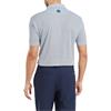 FootJoy Gents Irongate Print Lisle Polo Shirt White - Navy
