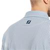 FootJoy Gents Irongate Print Lisle Polo Shirt White - Navy