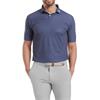 FootJoy Gents Bounce Print Pique Polo Shirt Dark Denim