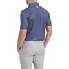 FootJoy Gents Bounce Print Pique Polo Shirt Dark Denim
