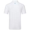 FootJoy Gents Bounce Print Pique Polo Shirt White - Orange - Blue