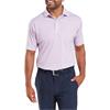 FootJoy Gents Floral Sketch Print Lisle Polo Shirt Pink - Lemonade - Skyway