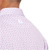 FootJoy Gents Floral Sketch Print Lisle Polo Shirt Pink - Lemonade - Skyway