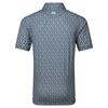 FootJoy Gents Floral Sketch Print Lisle Polo Shirt White - Navy
