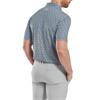 FootJoy Gents Floral Sketch Print Lisle Polo Shirt White - Navy
