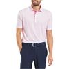 FootJoy Gents Figure Print Lisle Polo Shirt White - Pink - Lemonade