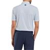 FootJoy Gents Figure Print Lisle Polo Shirt White - Navy