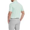 FootJoy Gents Figure Print Lisle Polo Shirt Pistachio - Blue Jay