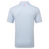 FootJoy Gents Flower Bud Foulard Lisle Polo Shirt Skyway